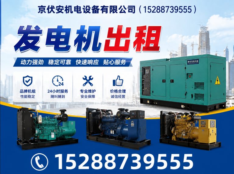 惠州发电机租赁展示图